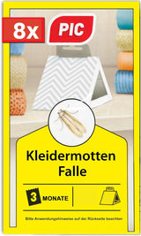 PIC Kleidermottenfalle 8x