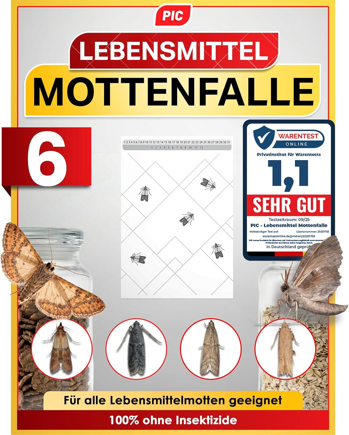 PIC Lebensmittel Mottenfalle – Produktbild aus dem Amazonangebot