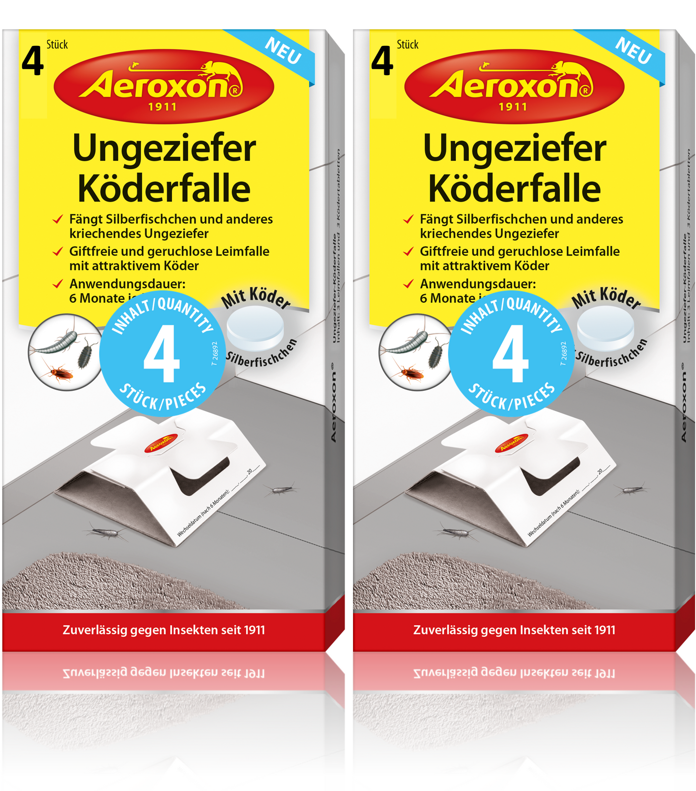 Kriechende Insekten bekmpfen - Aeroxon Kderfalle  pest24