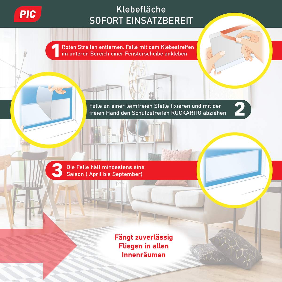 PIC Fenster Fliegenfalle