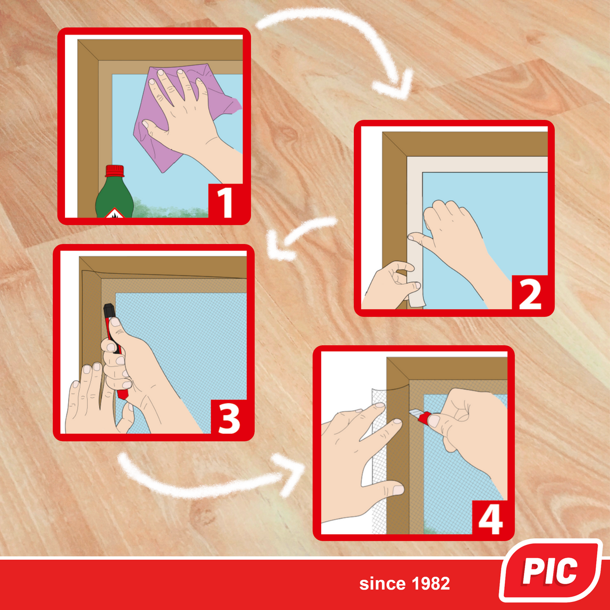 PIC Fliegengitter Fenster