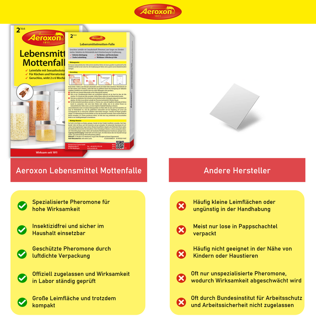 Raid (Paral) Lebensittel-ottenfalle, Zur Bekäpfung Von Otten In Der Küche, 2er Pack (2 X 3 - Foto 8